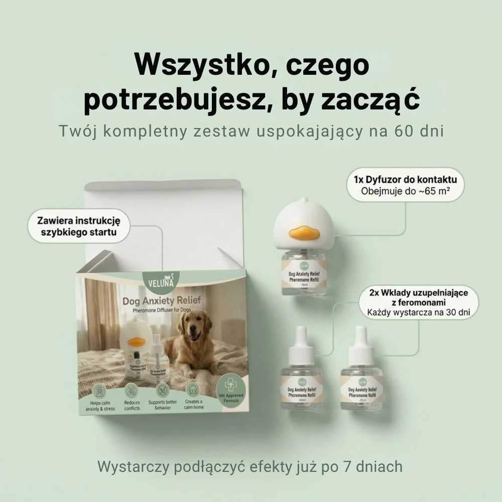 Veluna Dyfuzor Feromonów dla Psów