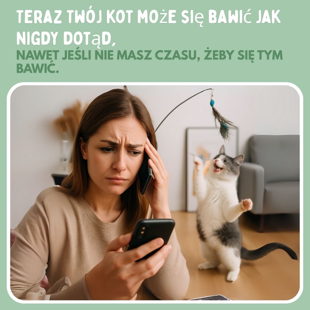 Veluna Interaktywna Zabawka w Kształcie Ptaszka dla Kotów