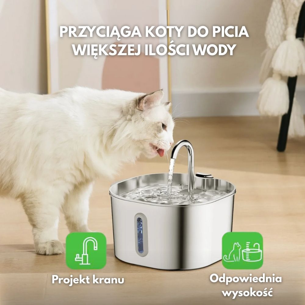 Veluna Fontanna na Wodę dla Kotów
