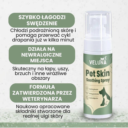 Veluna Spray na Skórę dla Psów Zatwierdzony przez Weterynarza