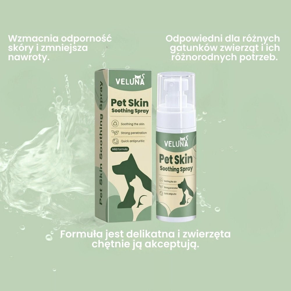 Veluna Spray na Skórę dla Psów Zatwierdzony przez Weterynarza