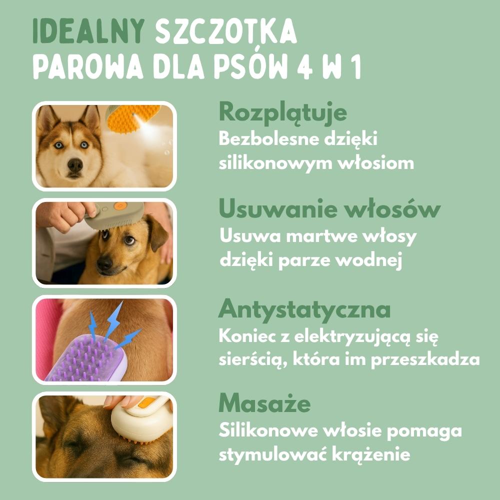 Veluna Steam Brush dla Psów